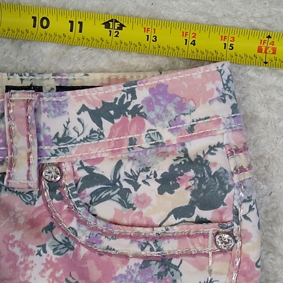 Miss Me Jeans size 29 Skinny Floral Print - Picture 9 of 13